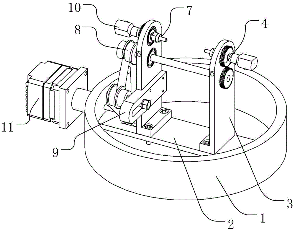 一种用于裸光纤圆周镀膜的旋转夹持装置的制作方法