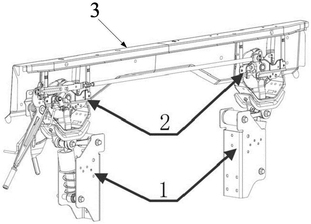 载货汽车浮动式驾驶室后悬置系统的制作方法
