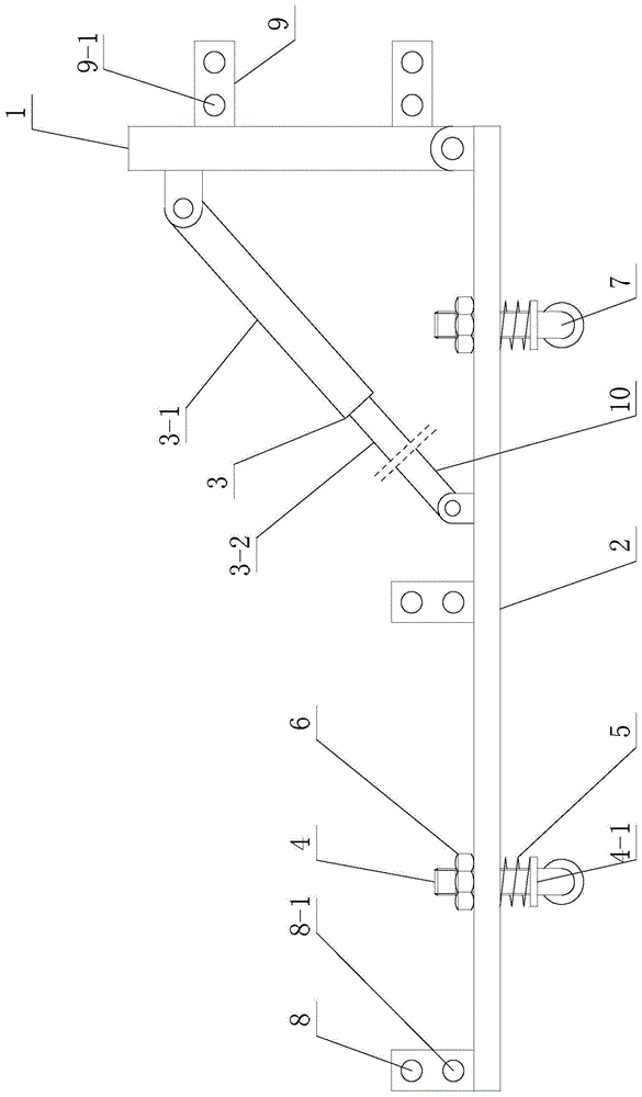 一种玉米收获机用割台缓冲支撑装置的制作方法