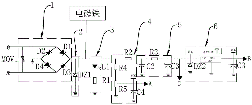 电磁铁分合闸监视电路的制作方法