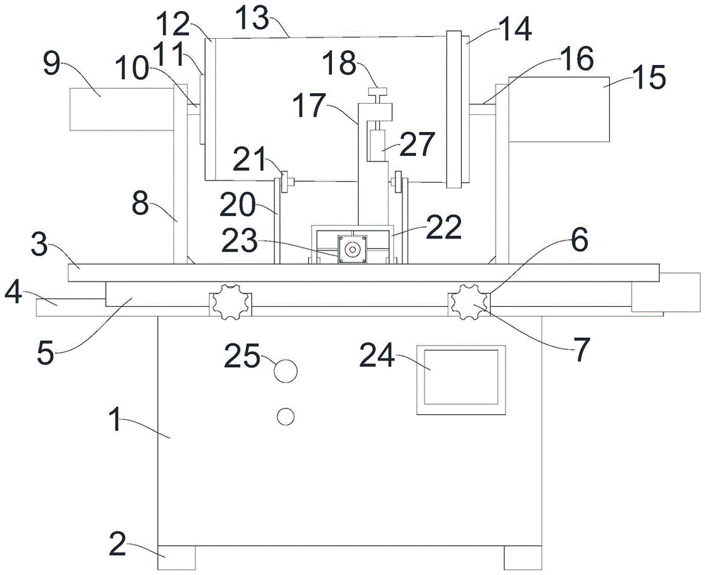 一种塑料桶表面油漆油墨去除机的制作方法