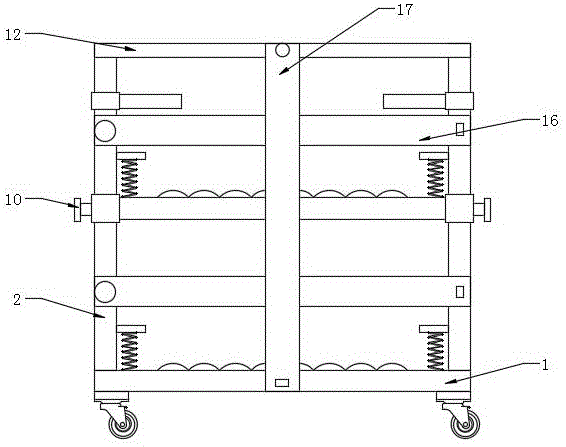 一种线束组立板集合放置架的制作方法