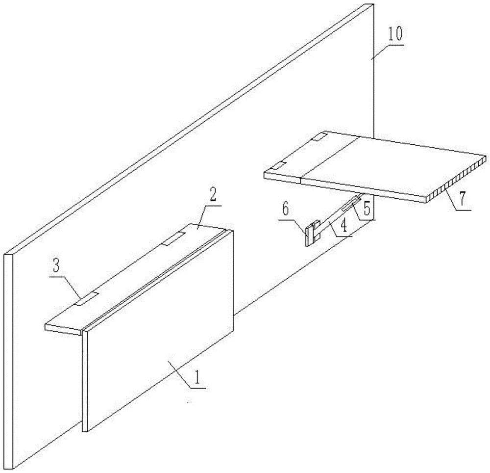 一种壁挂式折叠画桌的制作方法