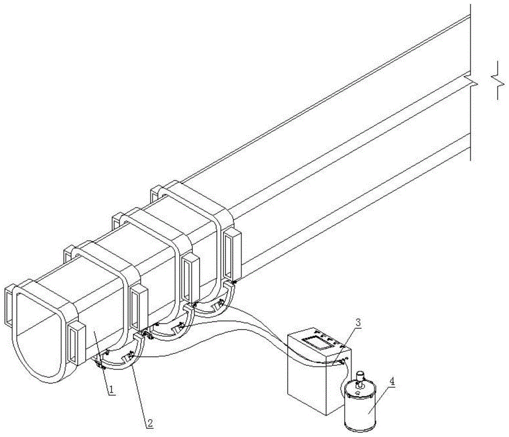 一种吊车伸缩臂外壁润滑脂自动雾化喷涂系统的制作方法