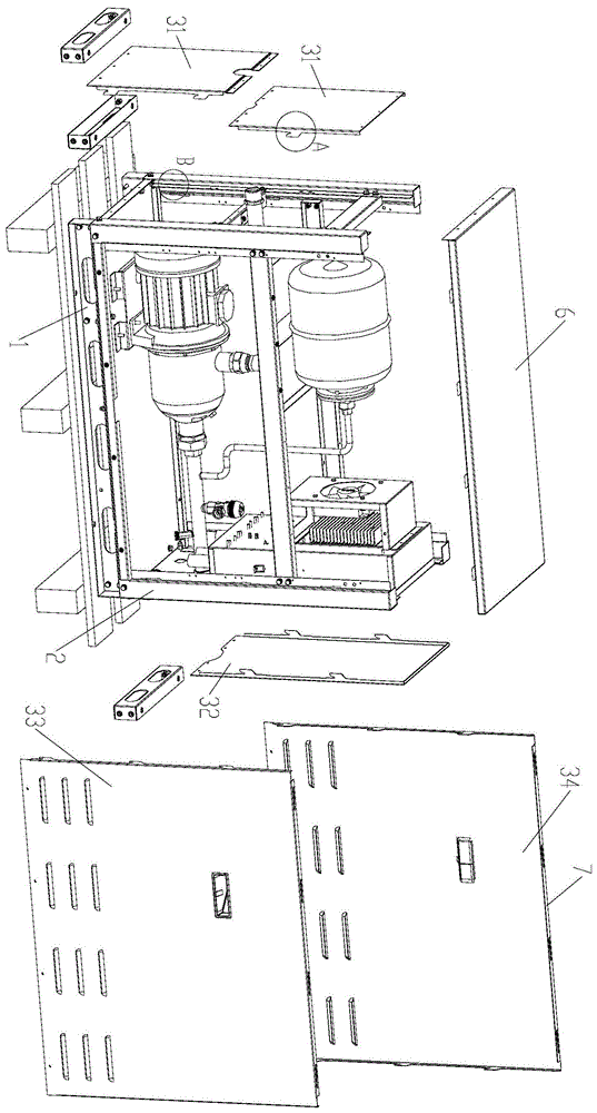 电器设备用柜体、水力模块及空调热水机的制作方法