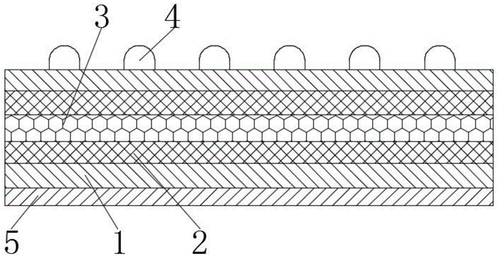 设置弹性网结构的抗拉型土工布的制作方法