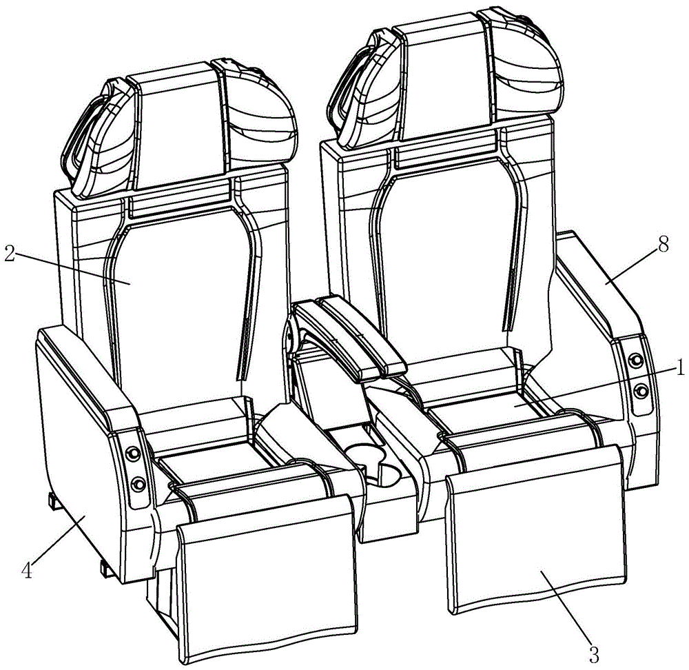一种VIP汽车商务座椅的制作方法