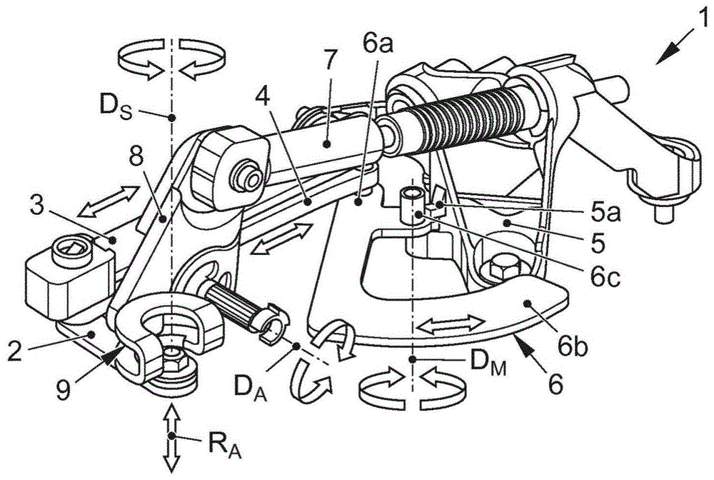 用于机动车的手动变速器的、具有通过耦连杆耦连的配重的换挡操作装置的制作方法