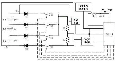 一种电池组电压采集线束线序检测系统的制作方法