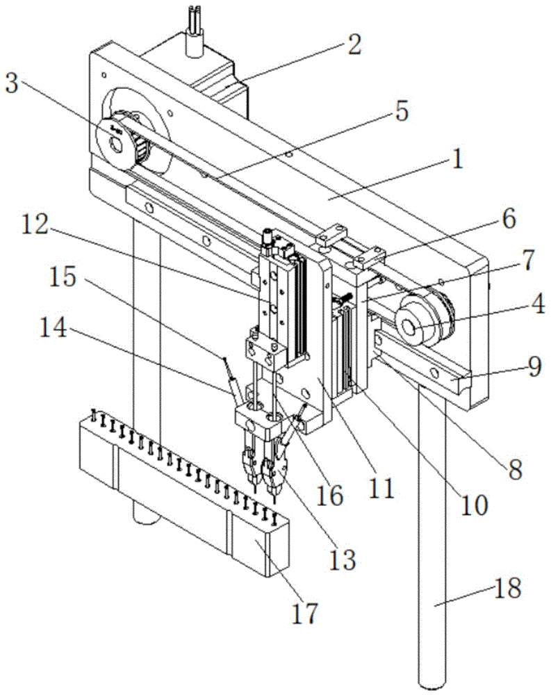 一种不锈钢螺杆防松点胶机的上料插螺钉机构的制作方法