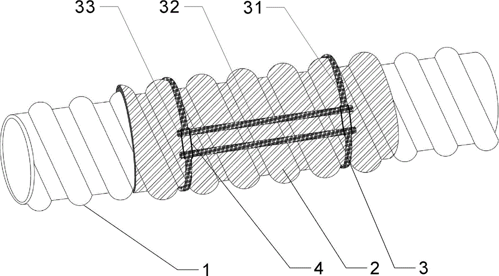 一种波纹管接头连接结构的制作方法