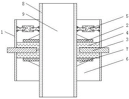 一种直埋式隔热隔断型保温固定支架的制作方法