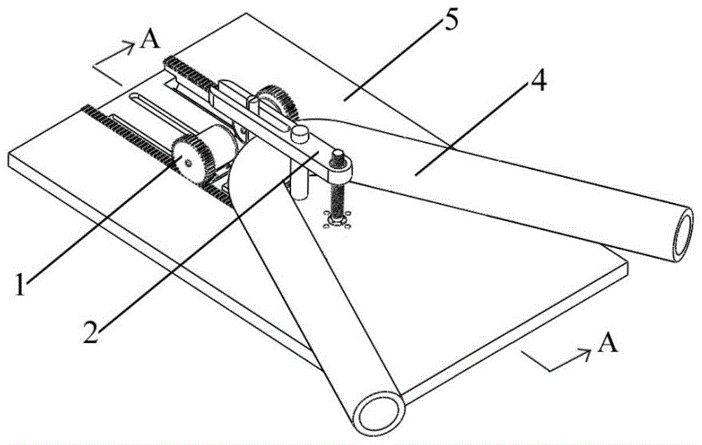 一种金属弯管截面畸变测量机构的制作方法