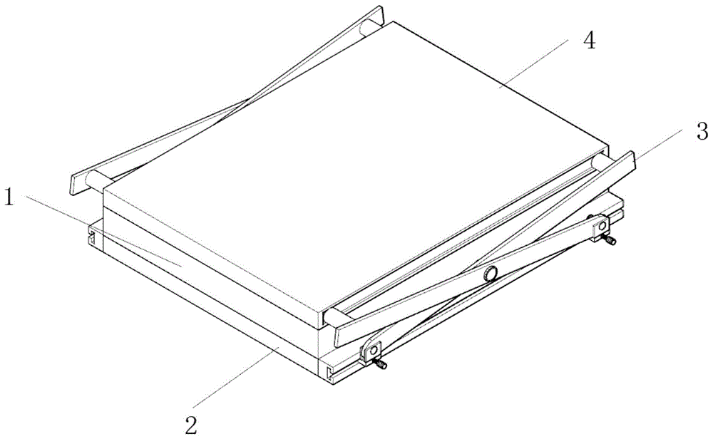 一种折叠式景观建筑设计用图板架的制作方法