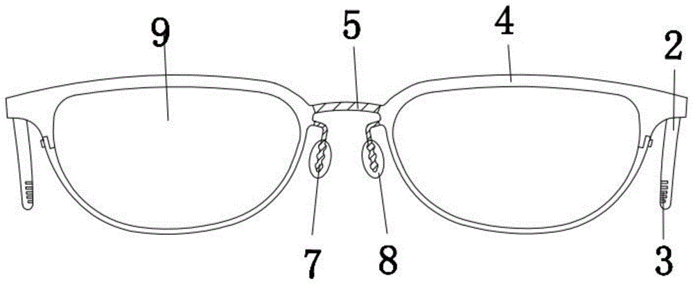 一种无螺丝无焊点钛材质弹簧眼镜架的制作方法