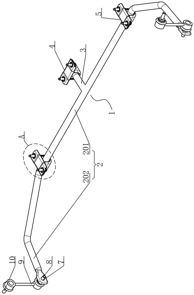 汽车后横向稳定杆的制作方法