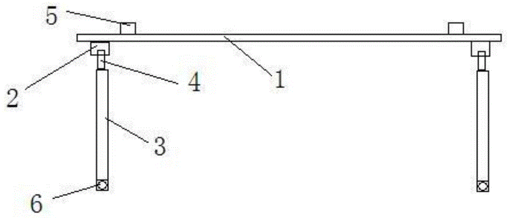 一种练布竹竿悬挂架的制作方法