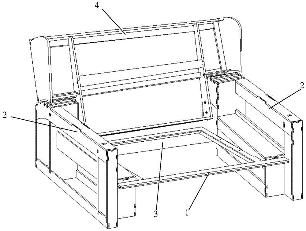 一种榫卯结构的沙发木架的制作方法