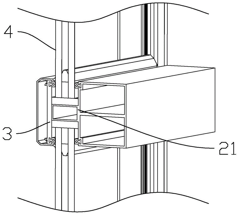 一种玻璃幕墙节点结构的制作方法