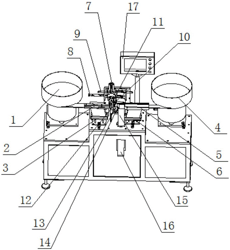 一种石英钟机芯带台阶秒轴组装机的制作方法