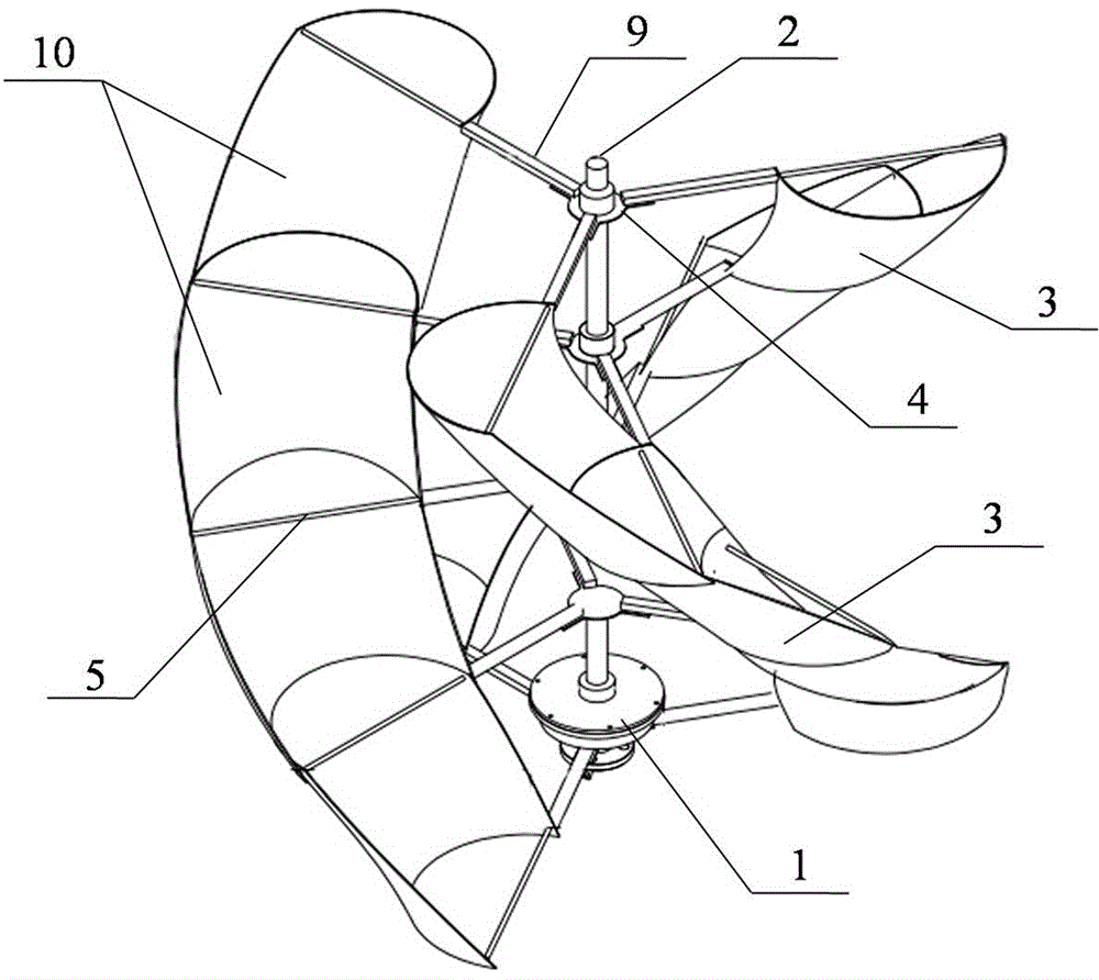 一种高效垂直轴风力发电机的制作方法