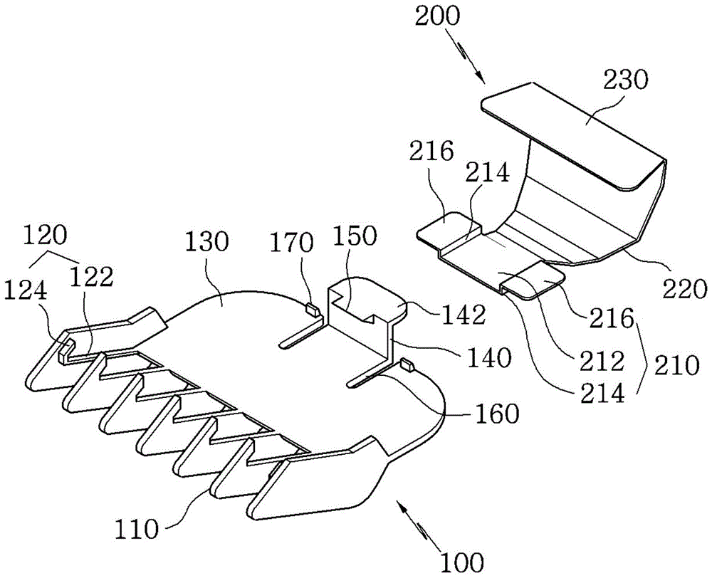 理发推剪用通用限位梳的制作方法