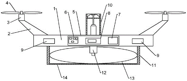 一种带有二级浮动结构的防坠落勘察无人机的制作方法