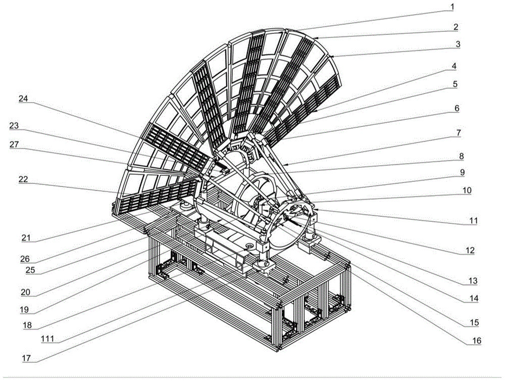 一种折叠式太阳能风能追光追风发电装置的制作方法