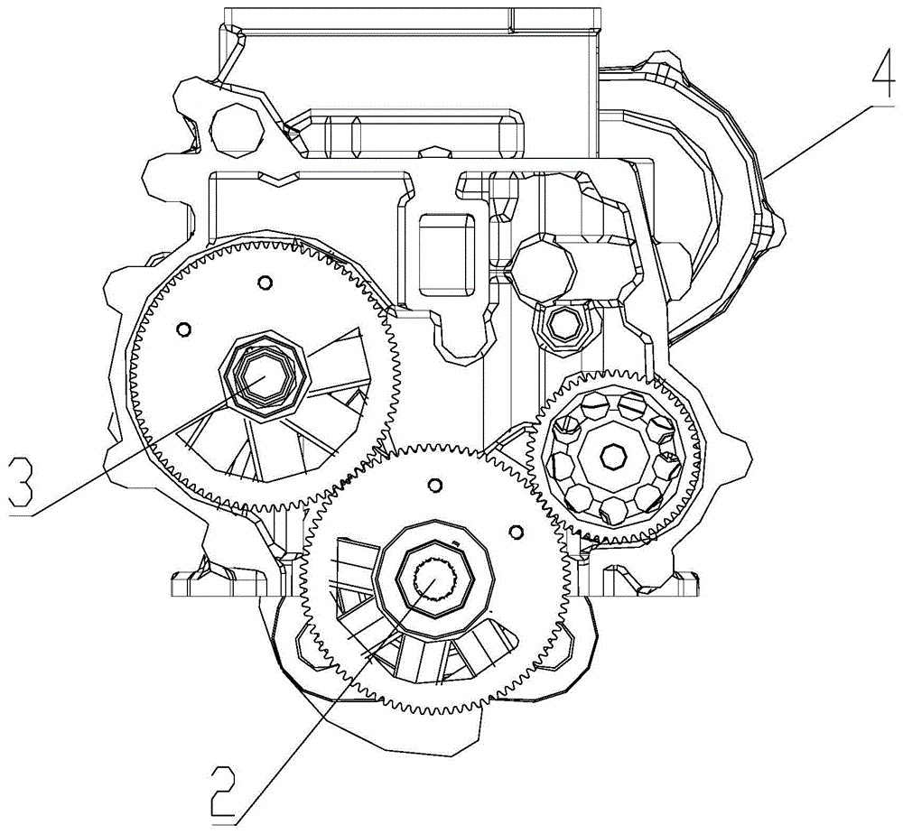 一种具有增压作用的齿轮组合机构的制作方法