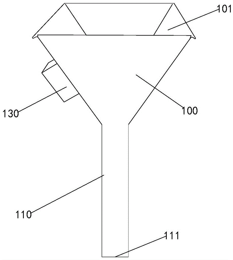 一种挂面机用漏斗及挂面机的制作方法