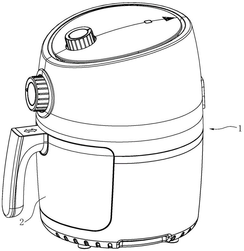 利于外壳冷却的空气炸锅的制作方法
