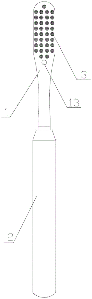 一种用水更方便的组合式牙刷的制作方法