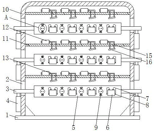 一种涤纶纺织用纱筒安装架的制作方法