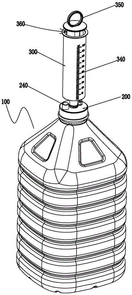 一种针筒定量容器的制作方法