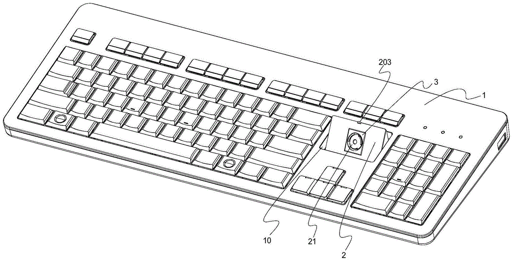 一种具有虹膜识别的电脑键盘的制作方法