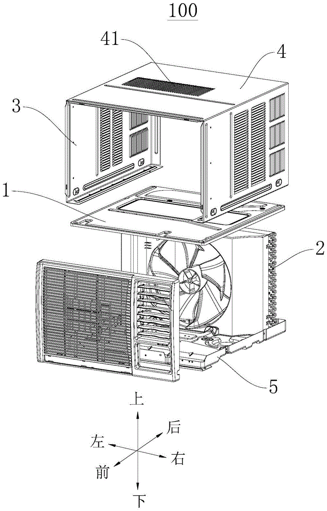 窗式空调器的内顶板、窗式空调器的壳体和窗式空调器的制作方法