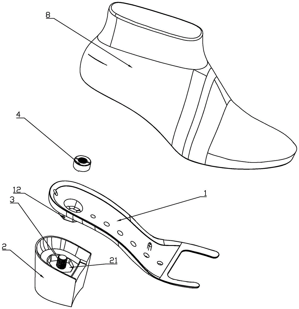 高跟鞋的鞋跟组件的制作方法