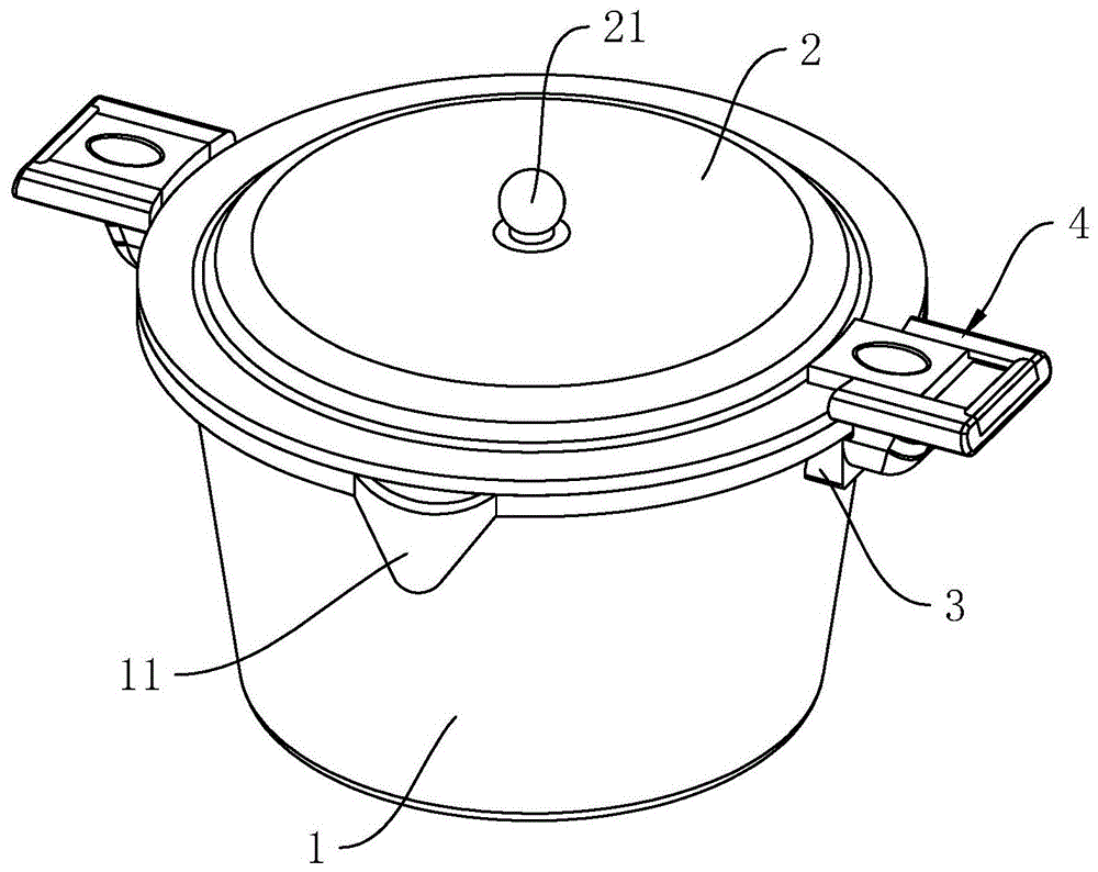 一种便于快速固定锅盖的锅具的制作方法