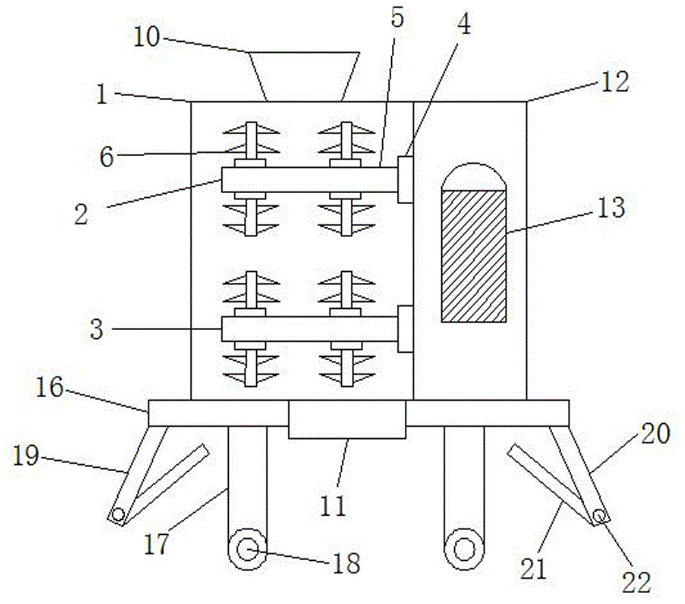 一种高效的建筑机械工程用料机的制作方法