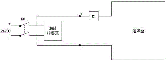 一种多晶炉自动判断虚假漏硅报警的电路的制作方法