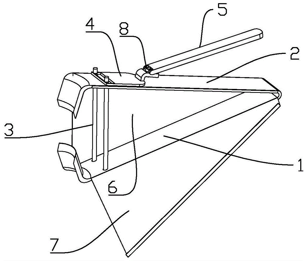 一种可以存放指甲屑的指甲钳,包括有下剪体,一端与下剪体一端连接的上