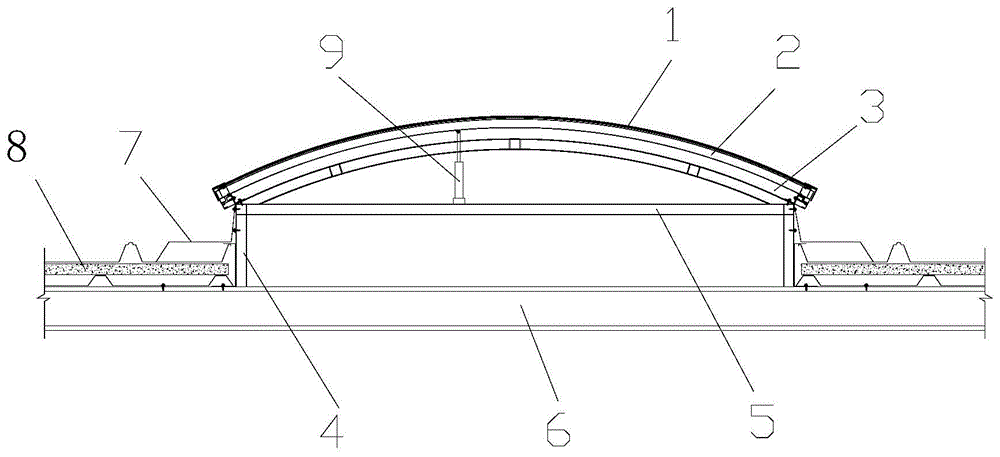 圆拱顶开天窗的制作方法