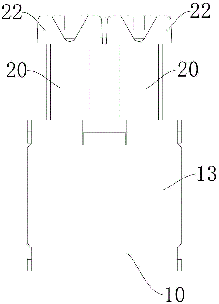 一种双孔压线框组件的制作方法