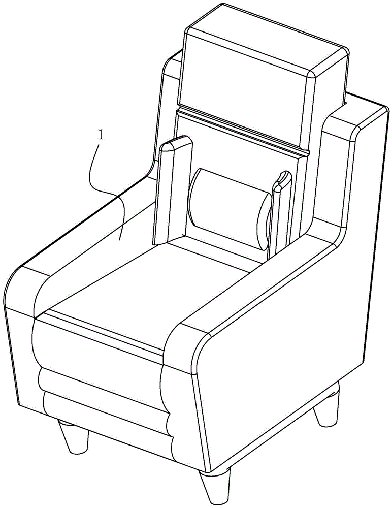 应用于沙发座椅的腰部支撑结构的制作方法