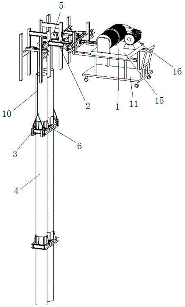 一种用于预制组合管道室内吊装的起重装置的制作方法