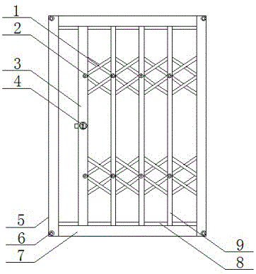 一种伸缩门用折边结构的制作方法