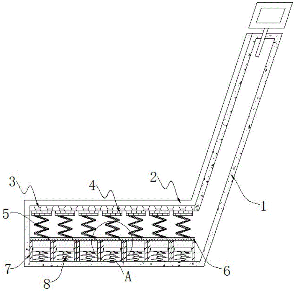 一种汽车骨架座椅弹簧减震底座结构的制作方法