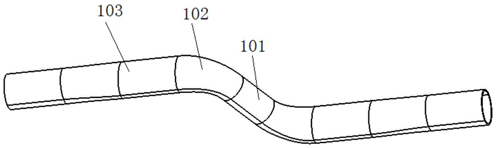 一种用于截面周长变化弯管的弯管芯模及弯管装置的制作方法