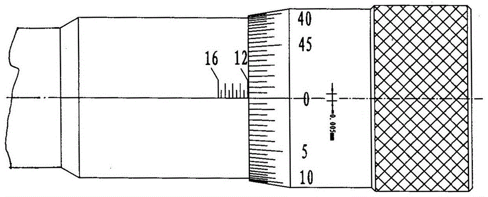 12mm以上机械三点内径千分尺的高分辨率读数装置的