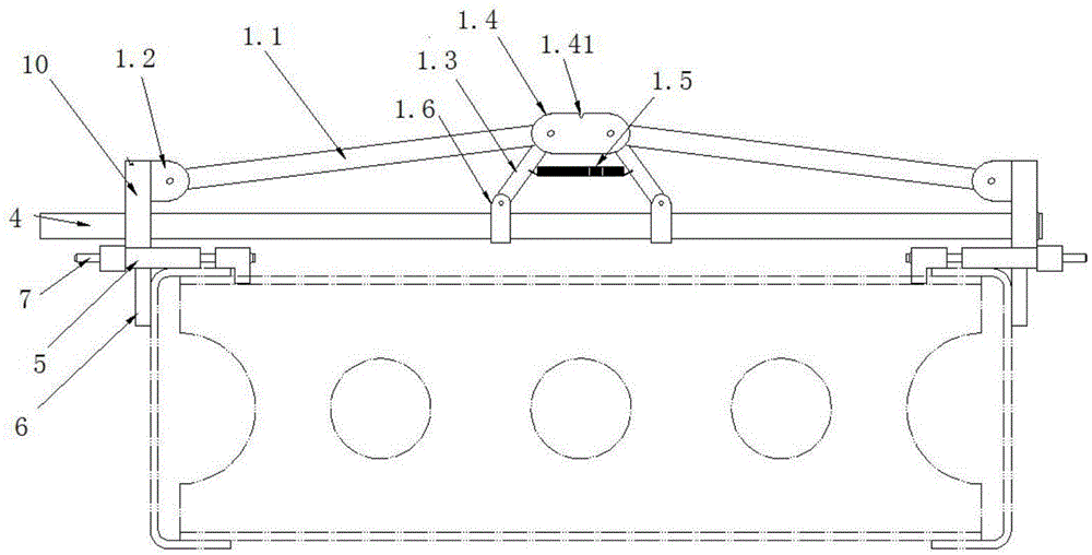 检测车架总成对称中心线偏差的检测装置的制作方法